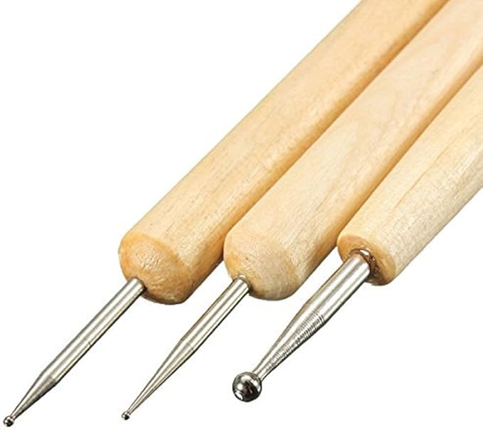 COMIART Ball Styluses Tool Set for Embossing Pattern Clay Sculpting
