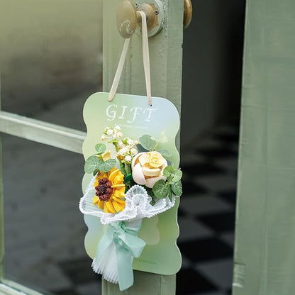 Bouquet Building Sets - Household Decorative Flower Building Block Toys - Artificial Plant Set Gift for Valentine's Day Mother's Day Birthday for Her and Him(Rose)