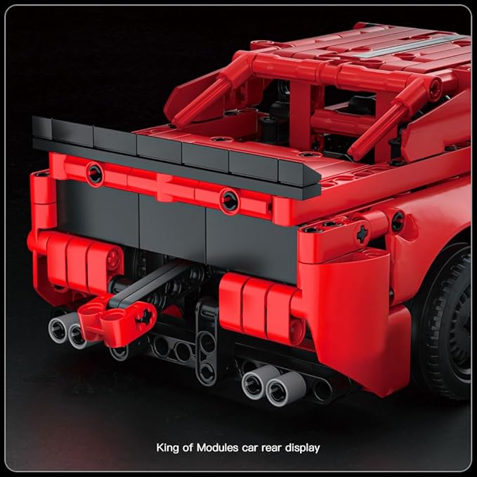 Mould King Challenger Pull Back Car Building Kits, Colletible 15080 Super Car Model, Scale Sports Cars Blocks, Speed Champions Cars Toys Sets for Adults and Boys Girls Kids Aged 8+ (738 Pieces) ﻿