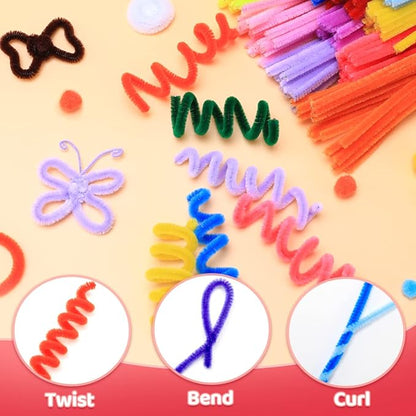 Praisebank Pink Pipe Cleaners for Crafts, 200pcs, Chenille Stems for DIY Projecets, Arts & Crafts Supplies for Festival Party Decorations