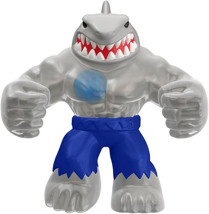 Heroes of Goo Jit Zu Goo Shifters DC Super Villain Stretchy Action Figure Hydro Attack King Shark. Incredibly Mushy DC 4.2" Toy Figure. Crush The Core!
