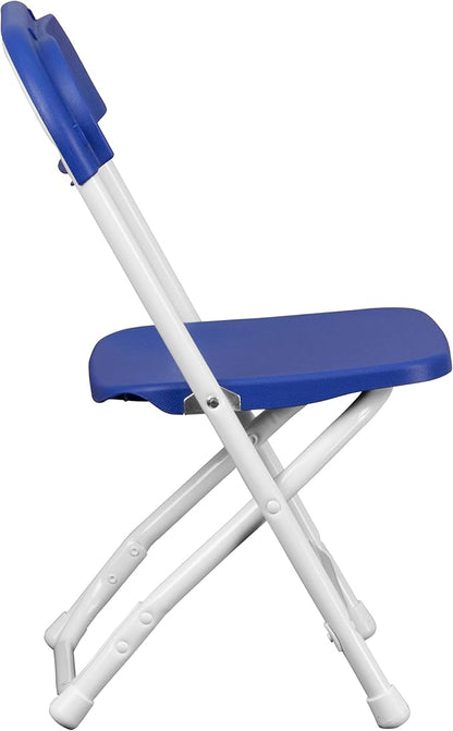 Flash Furniture Timmy 10 Pack Kids Blue Plastic Folding Chair