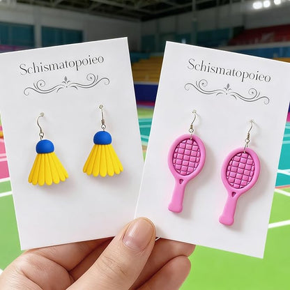 9Pcs Sports Polymer Clay Cutters - Game Polymer Clay Cutters - Ideal Polymer Clay Molds & Polymer Clay Earring Cutters for Sports-Inspired Jewelry Making