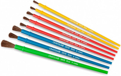 Crayola Kids Paint Brush Set (8ct), Painting Supplies for Kids, Assorted Sizes, Kids Arts & Crafts Supplies for Elementary & Preschool