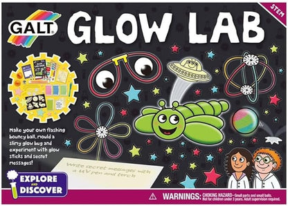 Galt Toys, Glow Lab, Science Kit for Kids, 20 Fun Experiments, Ages 6 Years Plus