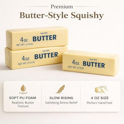 Butter Squishy Stick, Big 9.5'' Slow Rising Squeeze Stress Relief Squishies for Office & Desk Use (Giant)