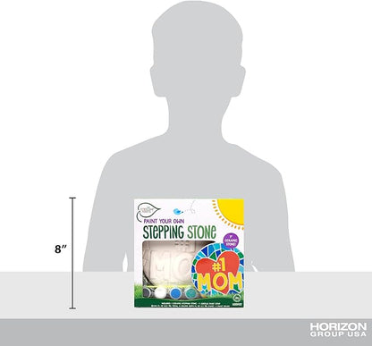 Creative Roots Paint Your Own #1 MOM Stepping Stone, Craft Kits for Kids, Ceramics to Paint, Ages 6+