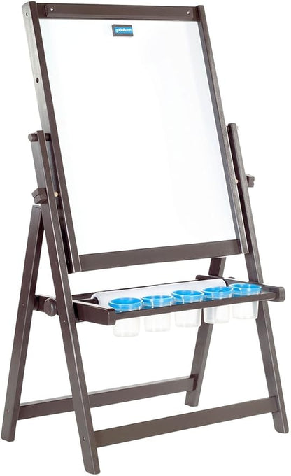Guidecraft 4-in-1 Flipping Floor Easel - Espresso