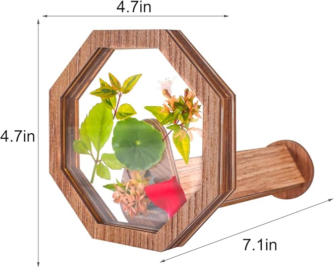 Natural DIY Kaleidoscope Kit, New Wooden Magic Rotating Kaleidoscope Making Set for Nature Lovers, Best Gift, Outdoor Classic Handmade Education Toys for Kids(1 Pc)