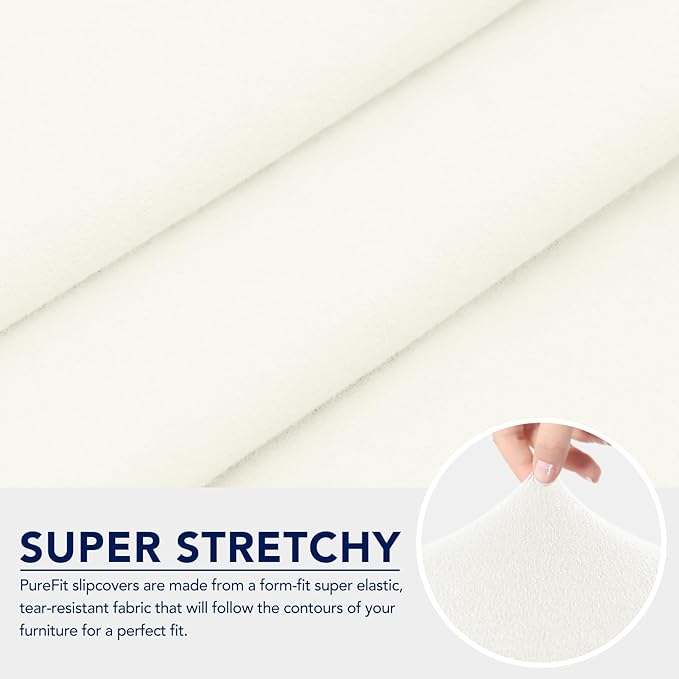 PureFit 100% Dual Waterproof Couch Cover Slipcovers for Couches and Sofas - Stretch Non Slip Fleece Sofa Covers Washable, Leakproof Furniture Protector for Kids, Pets, Dog (Sofa, Beige)