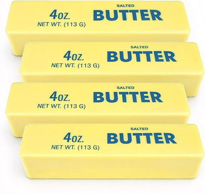 4PCS Butter Squishy, Super Soft Butter-Shaped Slow Rising Squeeze, Stress Relief Anxiety Relaxation Squishies, Ideal for Birthday Gifts, Party Favors, Classroom Prizes, Easter Basket Stuffers