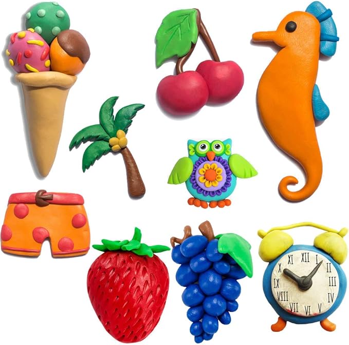 Super Valuable 32 Colors Small Block Polymer Clay Set Oven Bake Clay, Tomorotec Non-Toxic Molding DIY Baking for Kids, Artists (Softer)
