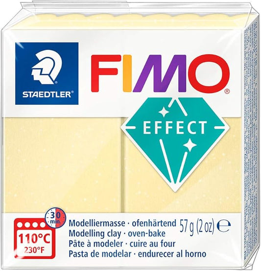 Staedtler FIMO Effects Polymer Clay - -Oven Bake Clay for Jewelry, Sculpting, Citrine Gem 8020-106