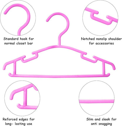 GoodtoU 60Pack Baby Clothes Hangers for Closet Plastic Small Kids Hangers Childrens Nursery Hangers Infant Hangers for Closet