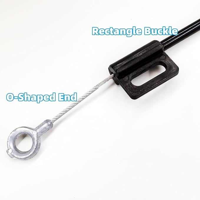 Recliner Handle Replacement Compatible With Lazy Boy, Recliner Pull Handle Cable / Release Cable For Lazyboy - D Ring Parachute Style Recliner, For Lazy Boy Couch Sofa, 3" Exposed Wire O-Shaped End
