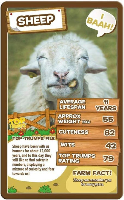 Farm Animals Top Trumps Card Game