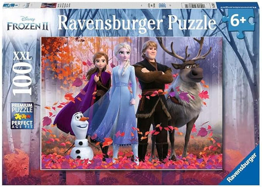 Ravensburger Disney Frozen 2 Puzzle - Magic of The Forest | Unique 100-Piece Jigsaw | Educational Toy for Kids Anti-Glare Surface | FSC Certified