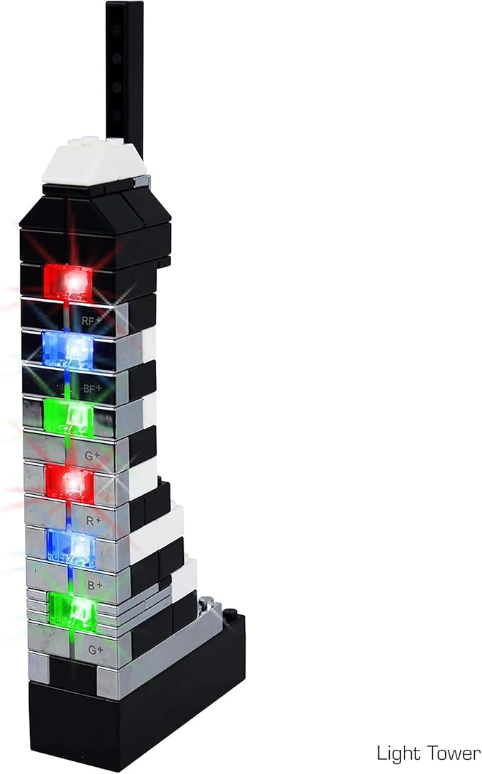 E-Blox Power Blox Builder - Plus Kit 3D LED Light-Up Building Blocks Toys Set for Kids Ages 8+