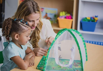 Insect Lore Butterfly Farm™ | Butterfly Kit with Live Cup of Caterpillars | 5 Caterpillars, Reusable Habitat, STEM Butterfly Journal & More