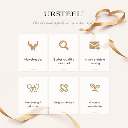 Ursteel Colorful Initial Cute Necklaces for Girls - Trendy Beaded Choker Necklace for Women Teen Girl, Handmade Letter Necklace Gifts for Women Girls Jewelry