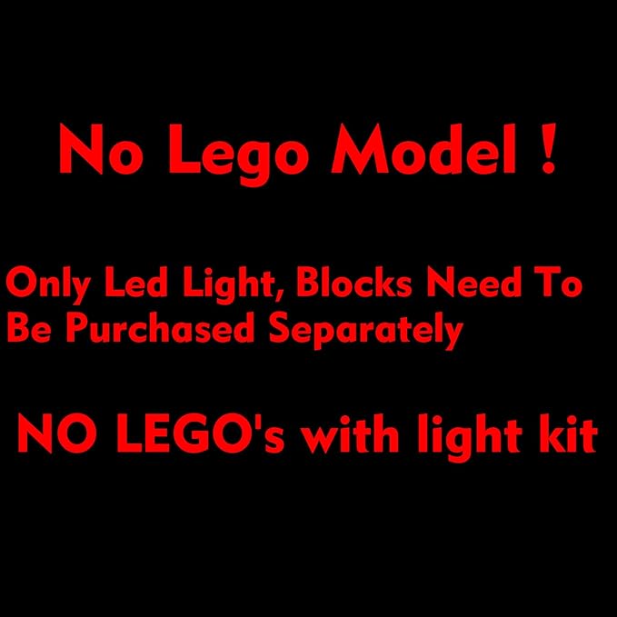 VONADO LED Light Kit Compatible with Lego 43217 Up House (NO Model), Sensing Colorful Lighting Compatible with Lego 43217 Building Toy Set (ONLY Lights)
