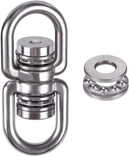 SELEWARE Bearing Swing Swivel, 360° Rotational Device Hanging Accessory for Web Tree Swing, Hammock Chair, Climbing Rope, Aerial Yoga, Kids Swing Swivel,Hold Up to 1200LB