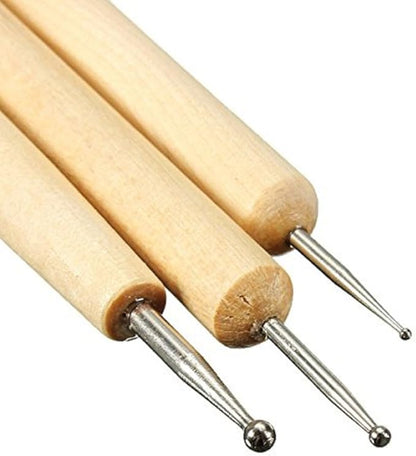 COMIART Ball Styluses Tool Set for Embossing Pattern Clay Sculpting