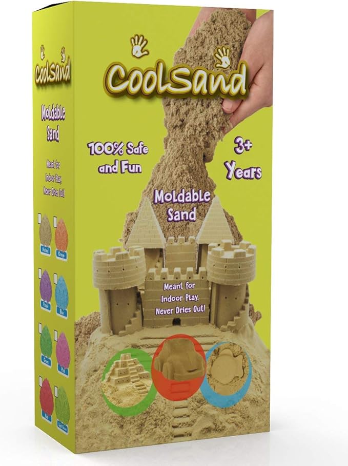 2 Pound Refill Pack - Moldable Indoor Play Sand in Resealable Bag Blue