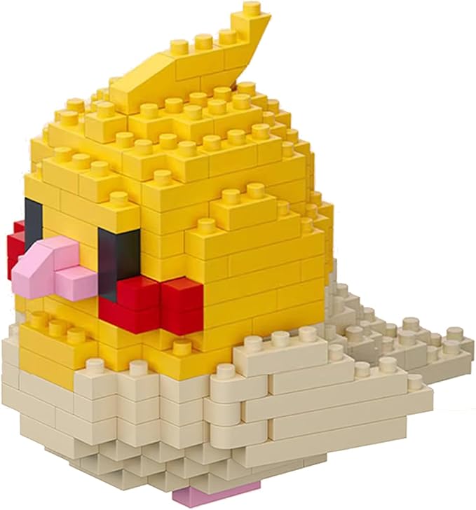 Birds Building Blocks for Adults Mini Building Blocks Birds Building Bricks Toy Micro Block Building Set Gift for Kids and Adults-237 PCS(Cockatiel A)