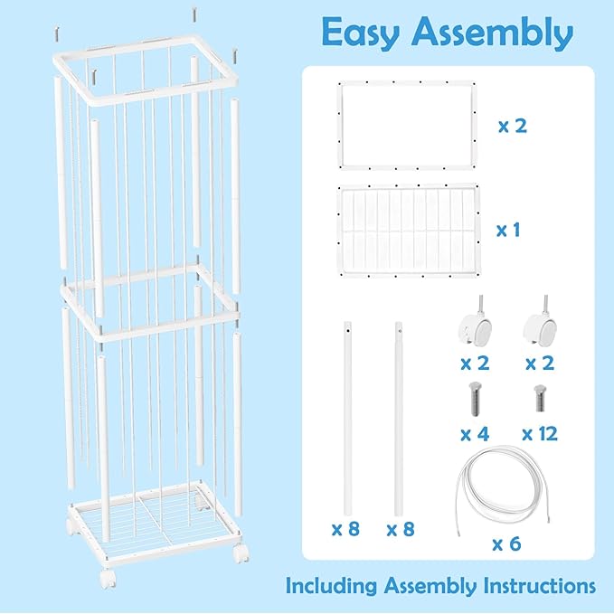 Fixwal Stuffed Animal Storage Zoo Metal Tube Extra Large Plushies Storage Stuffed Animals Holder Kids Toy Organizers and Storage with Elastic Band and Net for Playroom Bedroom White 61 x 17 x 12.6
