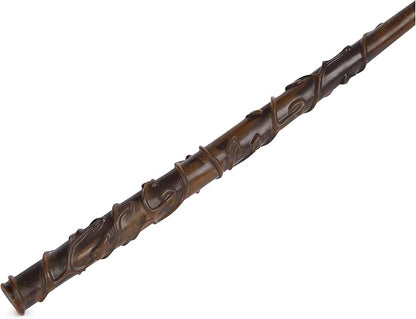 Wizarding World Harry Potter, 12-inch Magical Collector Hermione Granger Wand with Stand & Die-cast Icon, Magical Creatures Series