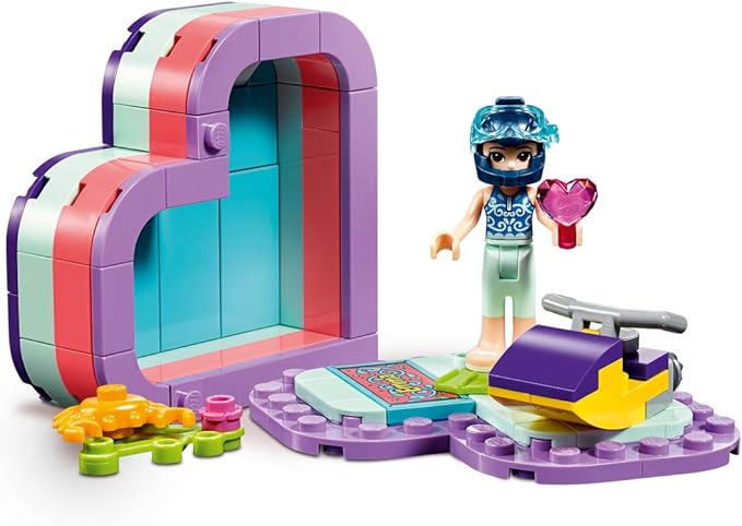 LEGO Friends Emma’s Summer Heart Box 41385 Building Kit, New 2019 (86 Pieces)