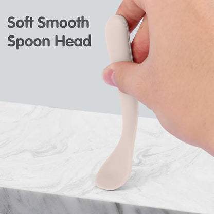 6 Pack Silicone Baby Spoons, Baby Spoons Self Feeding 6 Months+, BPA Free, Soft Tip Baby Utensils Feeding Spoon, Baby Led Weaning Supplies, Dishwasher and Boil Safe