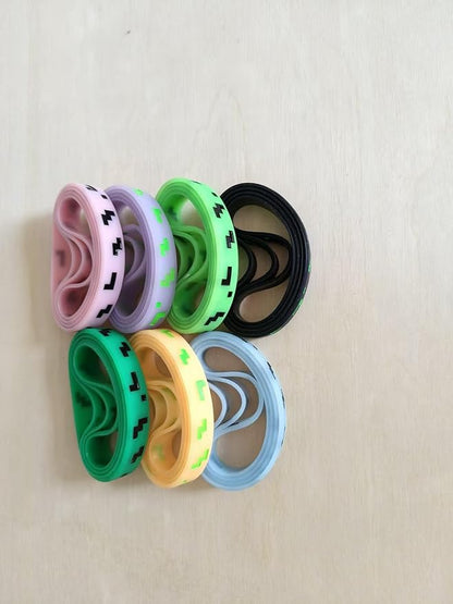 Pixel Party Favors,Miner Birthday Decorations,28 Pieces Glow in the Dark Silicone Bracelets,Birthday Party Supplies for Kids