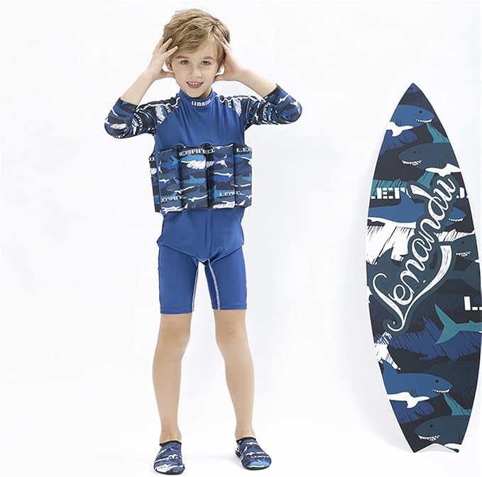 Baby Kids Floatation Suit Float One-Piece Swimwear Buoyancy for Girls Boys 1-8Years