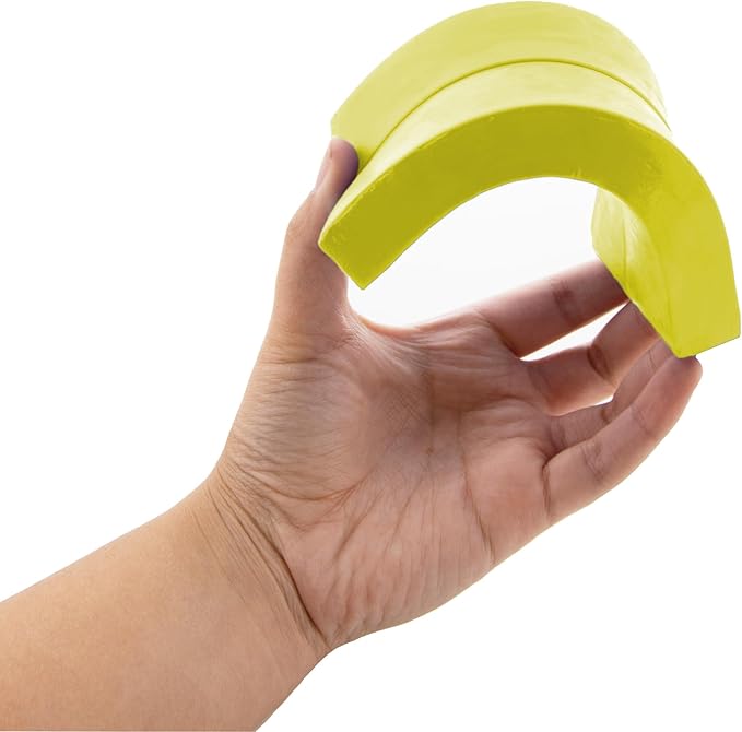 BAZIC Modeling Clay Yellow Color 1 LB, Modeling Dough Art Craft Non Toxic Gift for Artist Kids, Bulk for Classroom, 2-Pack