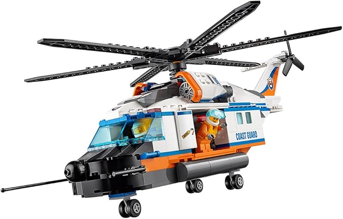 LEGO City Coast Guard Heavy-Duty Rescue Helicopter 60166 Building Kit (415 Piece)