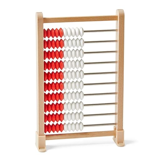 hand2mind Mini 20 Bead Wooden Rekenrek Class Set, Abacus for Kids Math & Mini 100 Bead Wooden Rekenrek, Abacus for Kids Math, Math Manipulatives Kindergarten
