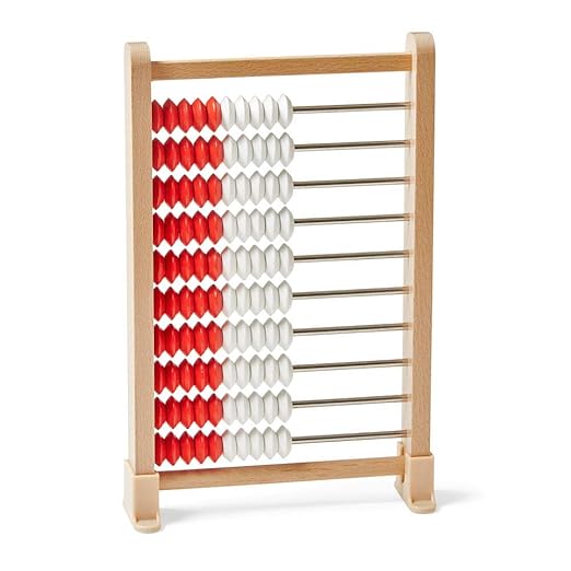hand2mind Mini 20 Bead Wooden Rekenrek Class Set, Abacus for Kids Math & Mini 100 Bead Wooden Rekenrek, Abacus for Kids Math, Math Manipulatives Kindergarten
