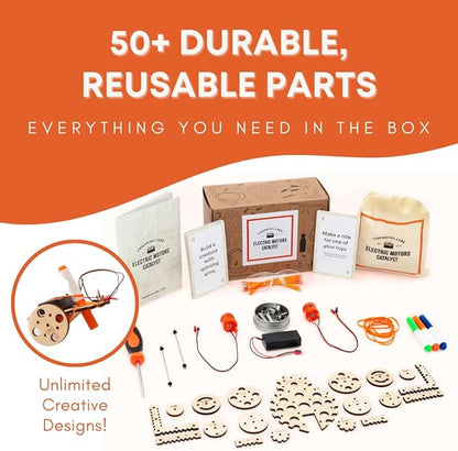 Tinkering Labs STEM Kits for Kids Age 8-10 | Inventors Kids Science Kit, Robot Building, and Engineering with Electricity Circuits | Coolest DIY Toys and Best Birthday Gifts for 10 Year Old Boy Girl