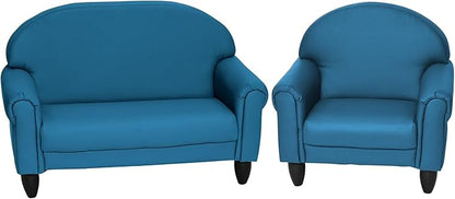 Children's Factory As We Grow Chair and Couch, Flexible Seating for Daycare or Preschool, Kids Reading Couch, Playroom Furniture, Deep Water