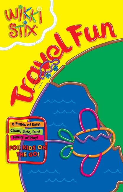 WikkiStix Travel Fun Pak, 24 Wikki Stix and 8-Page idea Booklet and playboard, Made in The USA!