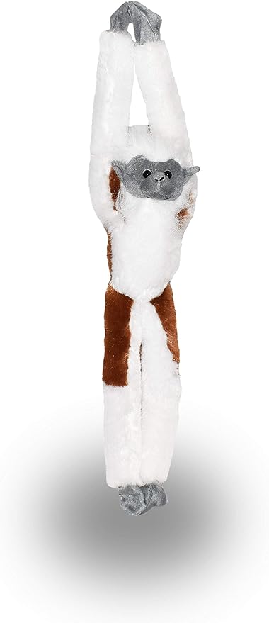 Wild Republic Cotton Top Tamarin Plush, Monkey Stuffed Animal, Plush Toy, Gifts For Kids, Hanging 20