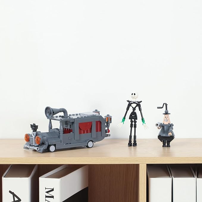 Horror Halloween Toy Building Set, Night Before Christmas Jack and The Mayor of Halloween Town, Mayor-Mobile, Creative Buildable Toy Kit Gifts for Movie Fans Friends Kids, 324PCS