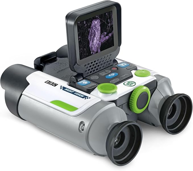 LeapFrog Magic Adventures Binoculars with Screen Capture, Night Vision for Kids Ages 4 and up, White