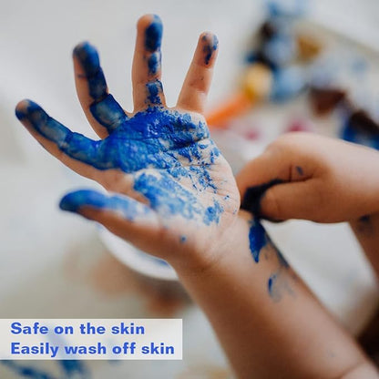 12 Colors Watercolor Paint Set for Kids, 24 Pack Washable Water Colors for Party Favors, Gifts, Classroom Supplies (Wood Brushes Included)