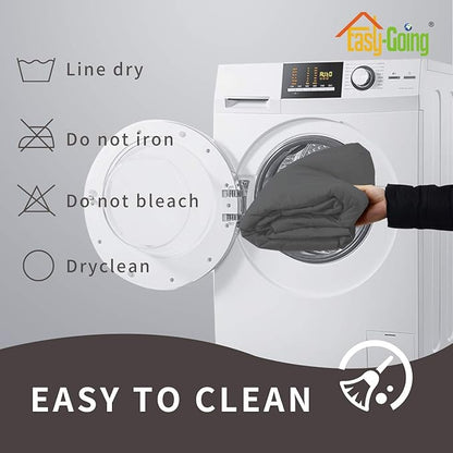 Easy-Going Sofa Slipcover Oversized Sofa Cover Waterproof Couch Cover Furniture Protector Cover Pets Covers Washable Non-Slip Fabric Pets Kids Children Dog Cat (Oversized Sofa, Dark Gray)