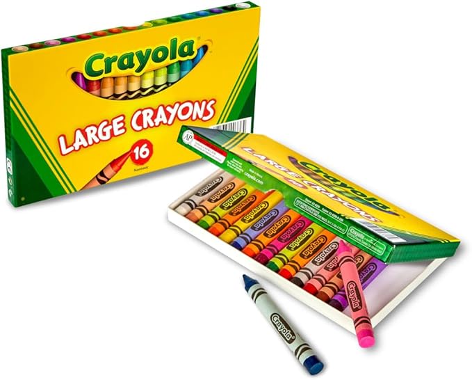 Crayola Large Crayons, Classic Colors, 16 Count
