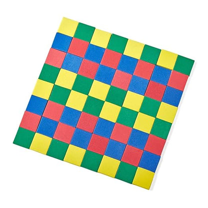 hand2mind Foam Square Color Tiles, Color Sorting, Math Counters for Kids, Counting Manipulatives, Colored Foam Squares, Math Manipulatives, Bingo Chips, Game Tokens, Tiles Learning (Set of 2,000)