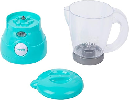 Toy Blender for Kids That Works Small Smoothie Maker with Realistic Action Montessori Pretend Play Kitchen Appliances Cooking Set Accessories for Toddlers Ages 3-5 Toy Food Girl Gift